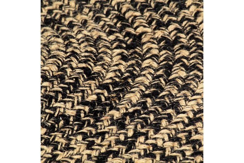 beBasic Handgjord jutematta svart och brun 210 cm - Black - Textil & mattor - Mattor - Modern matta - Sisalmattor