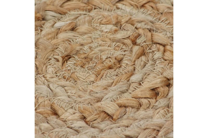 beBasic Jutematta flätad design rund 180 cm - Cream - Textil & mattor - Mattor - Modern matta - Sisalmattor
