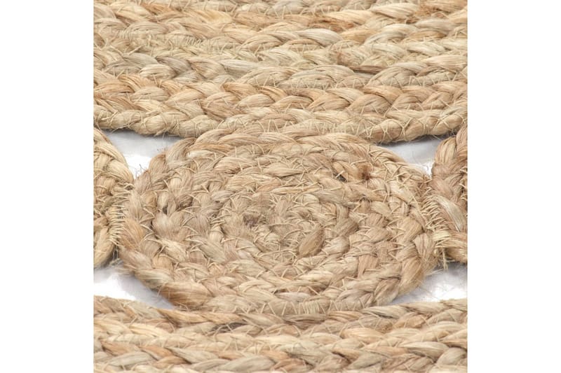 beBasic Jutematta flätad design rund 210 cm - Cream - Textil & mattor - Mattor - Modern matta - Sisalmattor