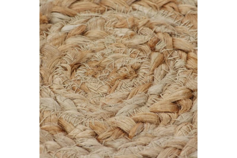 beBasic Jutematta flätad design rund 210 cm - Cream - Textil & mattor - Mattor - Modern matta - Sisalmattor