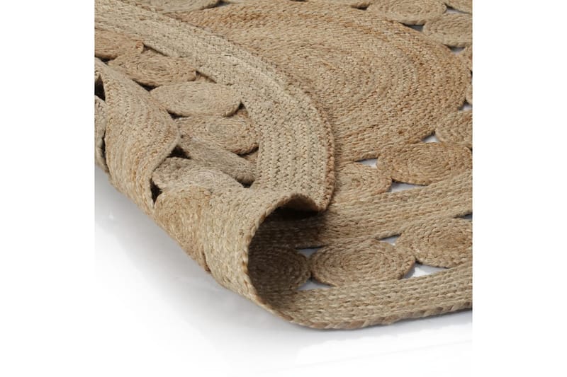 beBasic Jutematta flätad design rund 210 cm - Cream - Textil & mattor - Mattor - Modern matta - Sisalmattor