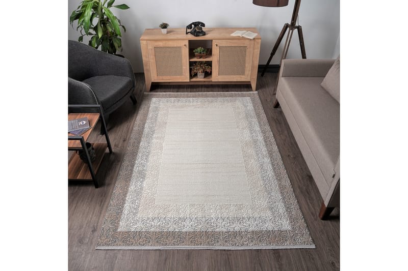 Begonvil Wiltonmatta 100x200 cm Rektangulär - Beige - Textil & mattor - Mattor - Modern matta - Wiltonmattor