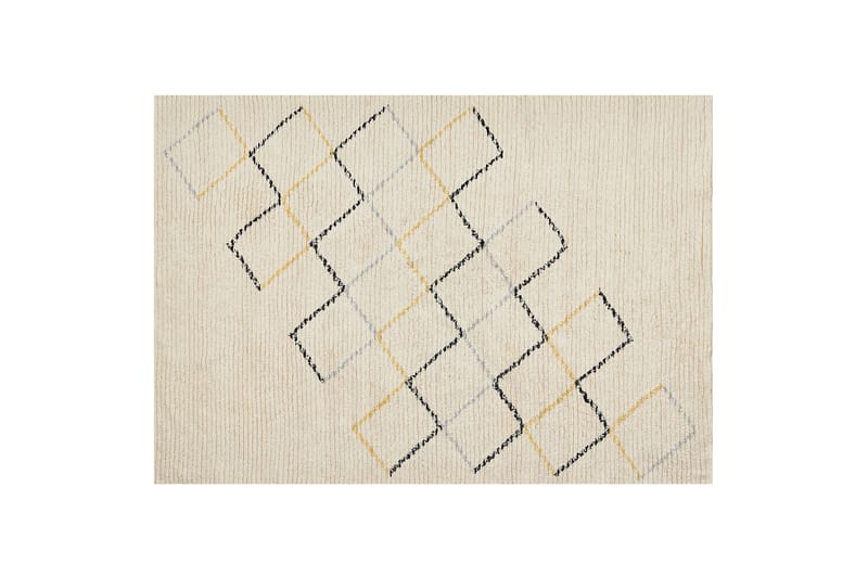 Beige Bomullsmatta 160x230 cm - Beige - Textil & mattor - Mattor - Modern matta - Bomullsmatta