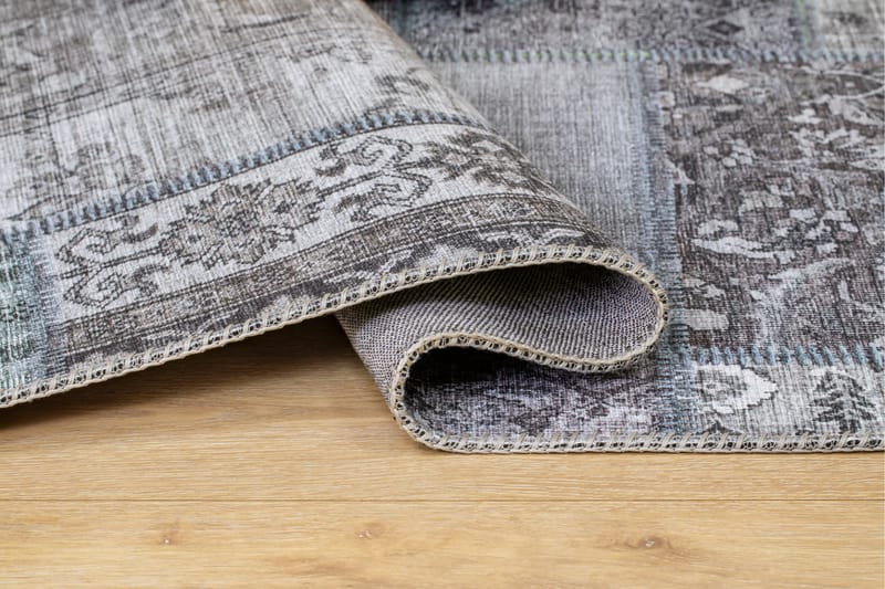 Patchwork Wiltonmatta 240x330 cm Rektangulär - Grå - Textil & mattor - Mattor - Modern matta - Friezematta