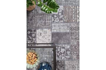 Patchwork Wiltonmatta 240x330 cm Rektangulär - Grå - Textil & mattor - Mattor - Modern matta - Friezematta