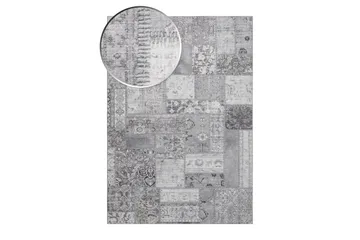 Patchwork Wiltonmatta 240x330 cm Rektangulär - Silver - Textil & mattor - Mattor - Modern matta - Friezematta