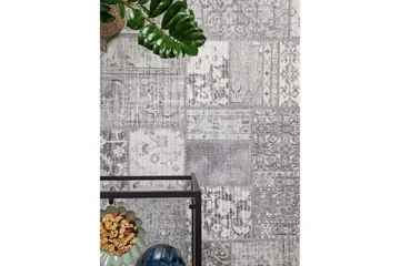 Patchwork Wiltonmatta 240x330 cm Rektangulär - Silver - Textil & mattor - Mattor - Modern matta - Friezematta