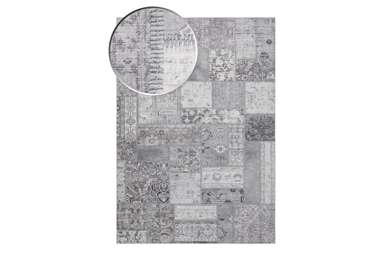 Patchwork Wiltonmatta 300x400 cm Rektangulär - Silver - Textil & mattor - Mattor - Modern matta - Friezematta