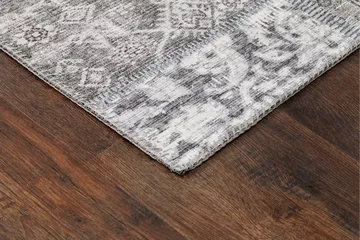 Patchwork Wiltonmatta 80x300 cm Rektangulär - Silver - Textil & mattor - Mattor - Modern matta - Friezematta