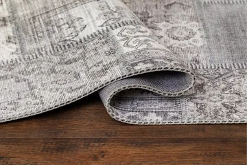 Patchwork Wiltonmatta 80x300 cm Rektangulär - Silver - Textil & mattor - Mattor - Modern matta - Friezematta