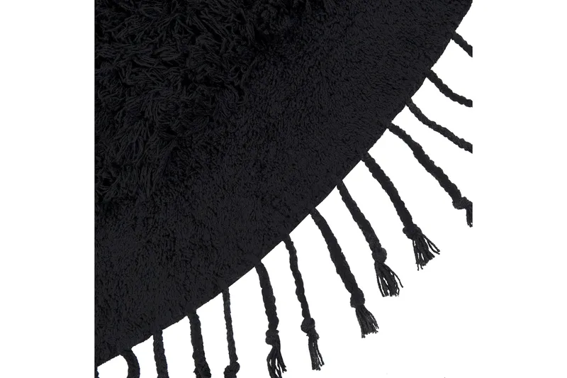 Bitlis Ryamatta 140 cm Rund - Svart - Textil & mattor - Mattor - Modern matta - Ryamatta & luggmatta