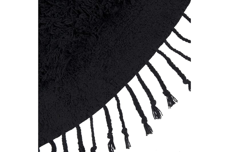 Bitlis Ryamatta 140 cm Rund - Svart - Textil & mattor - Mattor - Modern matta - Ryamatta & luggmatta