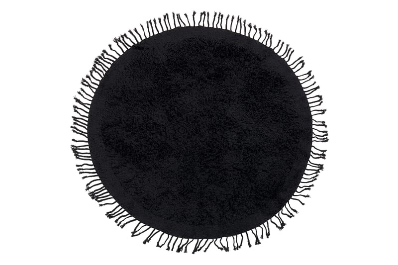 Bitlis Ryamatta 140 cm Rund - Svart - Textil & mattor - Mattor - Modern matta - Ryamatta & luggmatta