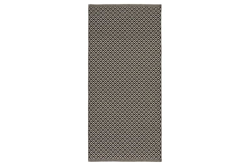 Björkö Ullmatta 75x200 cm Rektangulär - Svart - Textil & mattor - Mattor - Modern matta - Ullmatta