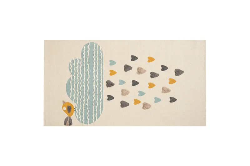 Blang Bomullsmatta 80x150 cm, Beige