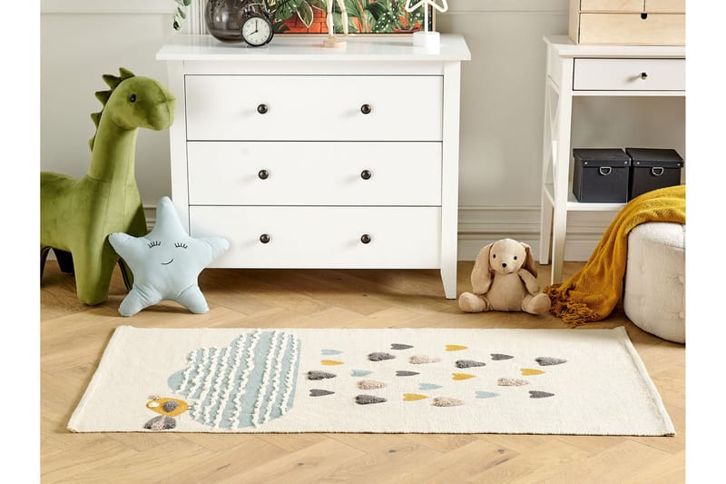 Blang Bomullsmatta 80x150 cm - Beige - Textil & mattor - Mattor - Modern matta - Bomullsmatta