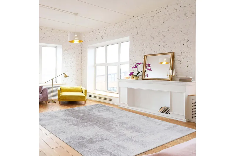 Alexa Bomullsmatta 180x280 cm Rektangulär - Grå - Textil & mattor - Mattor - Modern matta - Bomullsmatta