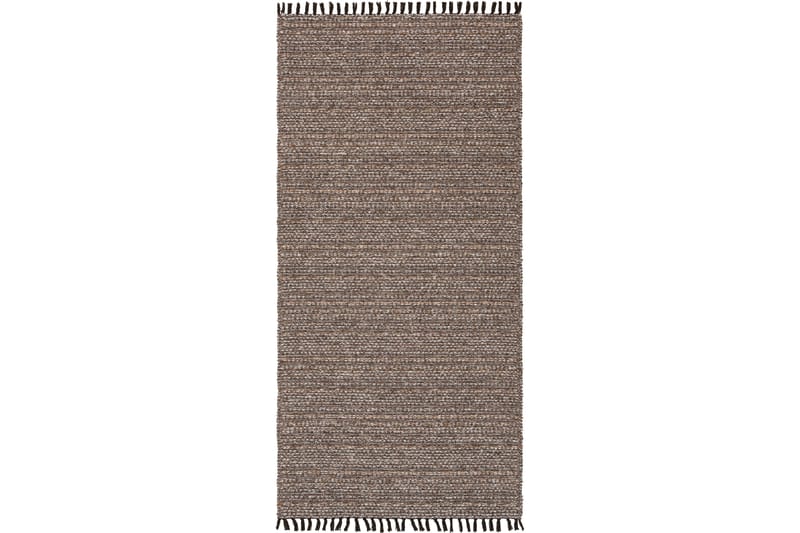 Cotton Tova Bomullsmatta 70x150 cm Mörkbrun - Horredsmattan - Bomullsmatta