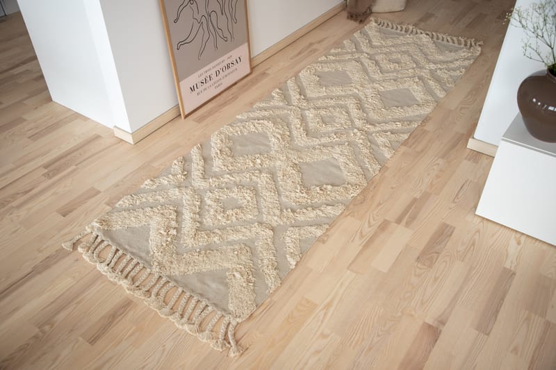 Hilma Bomullsmatta 250x80 cm - Offwhite - Textil & mattor - Mattor - Modern matta - Bomullsmatta