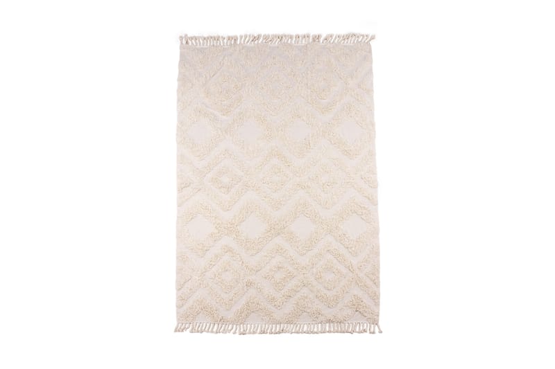 Hilma Bomullsmatta Rektangulär 200x300 cm - Vit - Textil & mattor - Mattor - Modern matta - Bomullsmatta