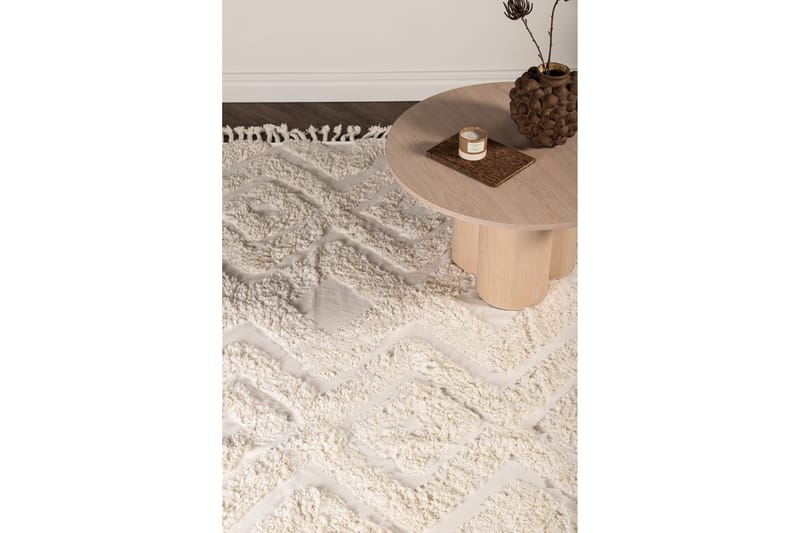 Hilma Bomullsmatta Rektangulär 200x300 cm - Vit - Textil & mattor - Mattor - Modern matta - Bomullsmatta