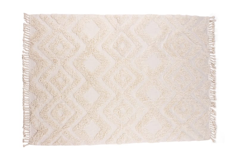 Hilma Bomullsmatta Rektangulär 200x300 cm - Vit - Textil & mattor - Mattor - Modern matta - Bomullsmatta