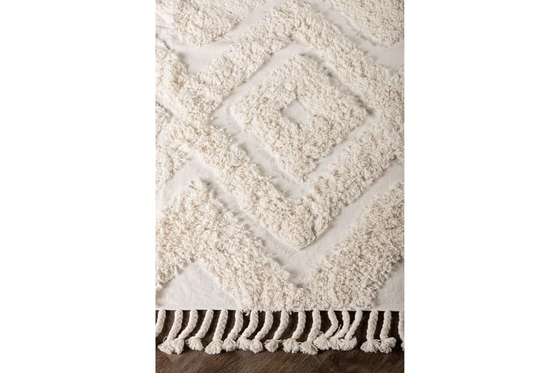Hilma Bomullsmatta Rektangulär 200x300 cm - Vit - Textil & mattor - Mattor - Modern matta - Bomullsmatta