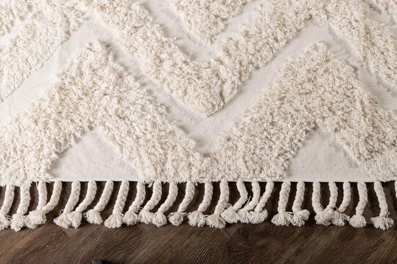 Hilma Bomullsmatta Rektangulär 200x300 cm - Vit - Textil & mattor - Mattor - Modern matta - Bomullsmatta
