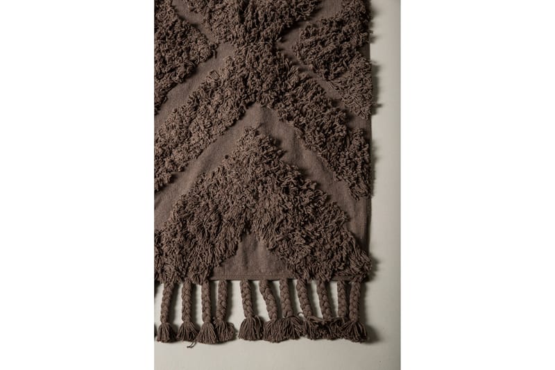 Hilma Bomullsmatta Rektangulär 250x350 cm - Brun - Textil & mattor - Mattor - Modern matta - Bomullsmatta