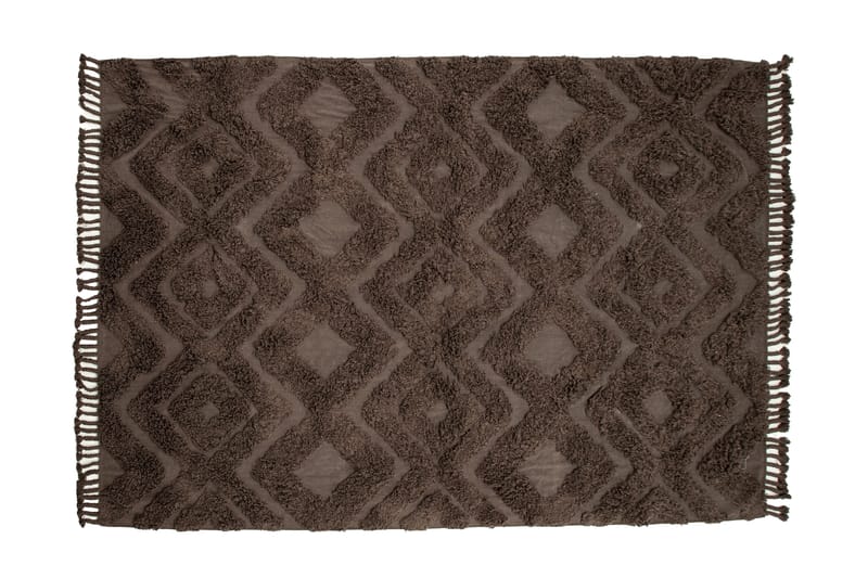 Hilma Bomullsmatta Rektangulär 250x350 cm - Brun - Textil & mattor - Mattor - Modern matta - Bomullsmatta