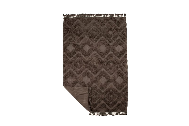 Hilma Bomullsmatta Rektangulär 250x350 cm - Brun - Textil & mattor - Mattor - Modern matta - Bomullsmatta
