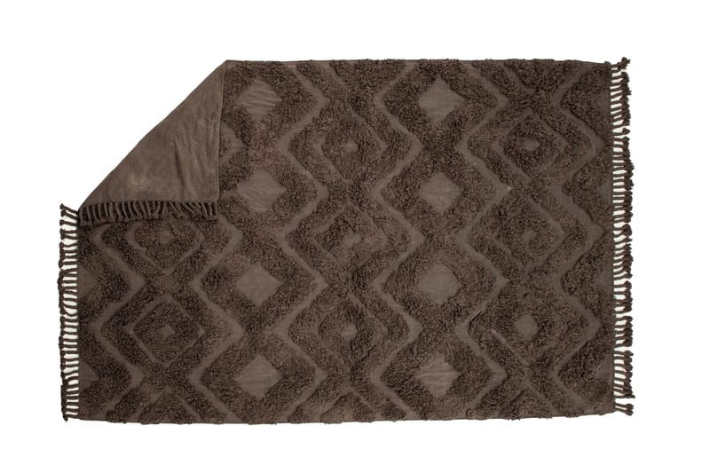 Hilma Bomullsmatta Rektangulär 250x350 cm - Brun - Textil & mattor - Mattor - Modern matta - Bomullsmatta