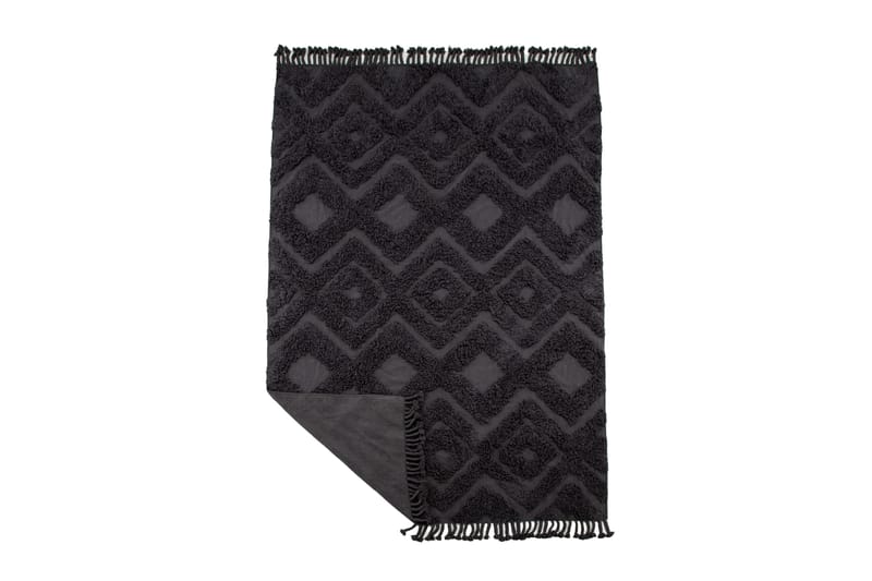 Hilma Bomullsmatta Rektangulär 250x350 cm - Mörkgrå - Textil & mattor - Mattor - Modern matta - Bomullsmatta