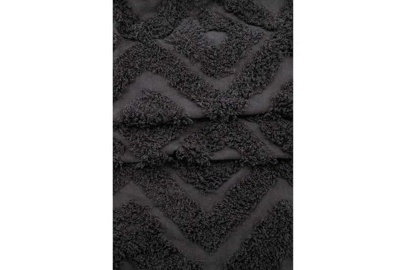 Hilma Bomullsmatta Rektangulär 250x350 cm - Mörkgrå - Textil & mattor - Mattor - Modern matta - Bomullsmatta