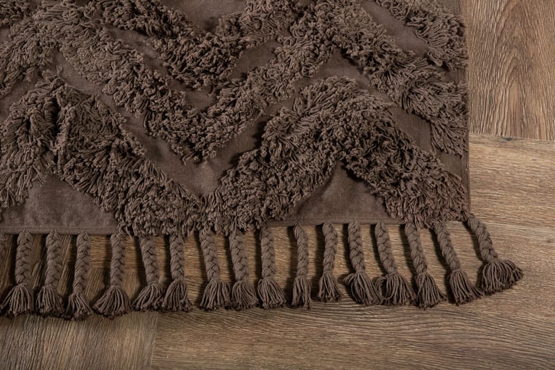 Hilma Bomullsmatta Rektangulär 70x200 cm - Brun - Textil & mattor - Mattor - Modern matta - Bomullsmatta