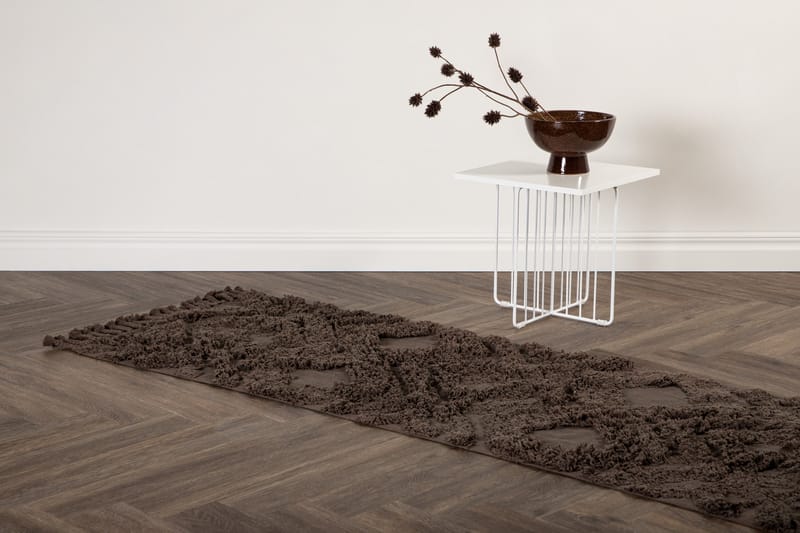 Hilma Bomullsmatta Rektangulär 70x200 cm - Brun - Textil & mattor - Mattor - Modern matta - Bomullsmatta