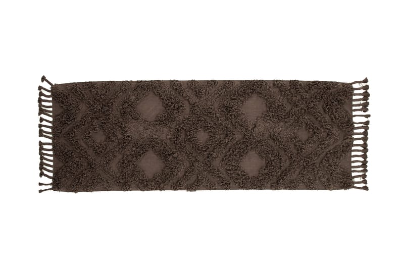 Hilma Bomullsmatta Rektangulär 70x200 cm - Brun - Textil & mattor - Mattor - Modern matta - Bomullsmatta