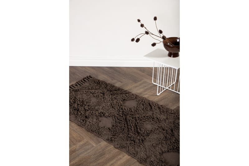 Hilma Bomullsmatta Rektangulär 70x200 cm - Brun - Textil & mattor - Mattor - Modern matta - Bomullsmatta
