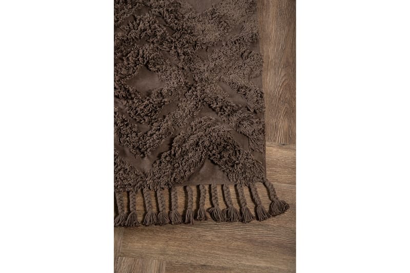 Hilma Bomullsmatta Rektangulär 70x200 cm - Brun - Textil & mattor - Mattor - Modern matta - Bomullsmatta
