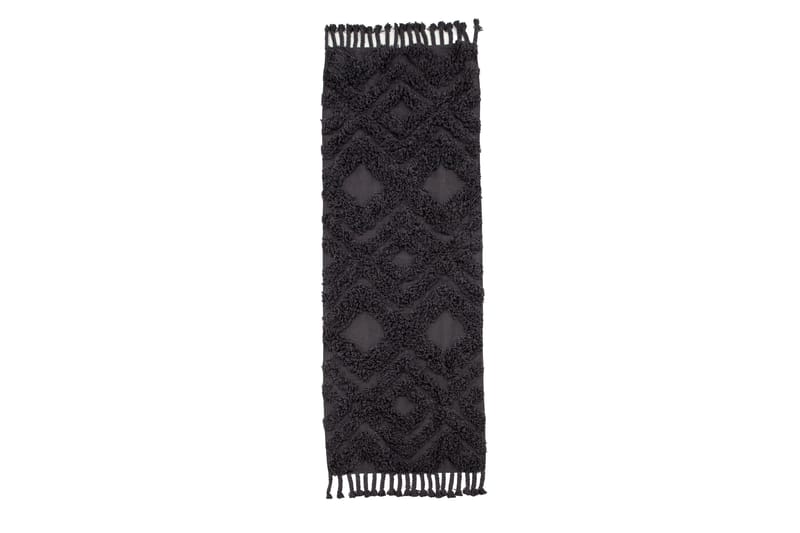 Hilma Bomullsmatta Rektangulär 70x200 cm - Mörkgrå - Textil & mattor - Mattor - Modern matta - Bomullsmatta