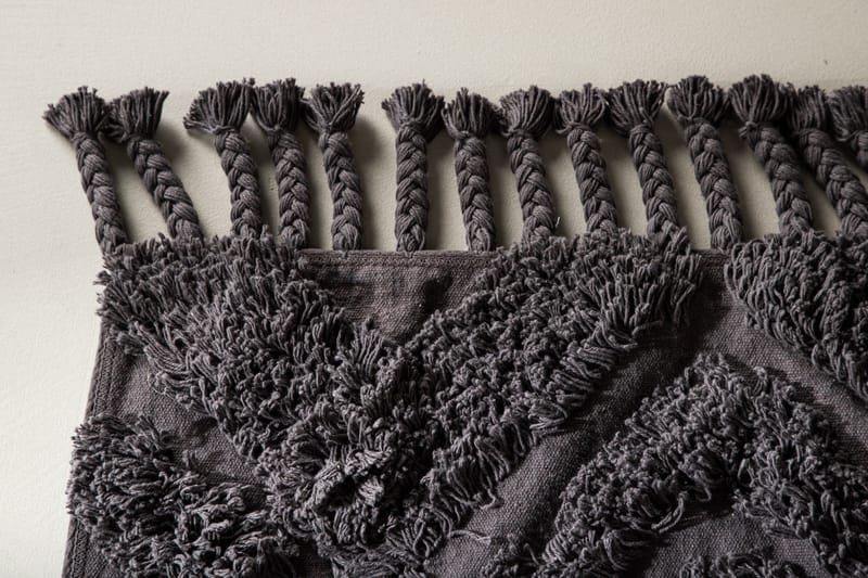 Hilma Bomullsmatta Rektangulär 70x200 cm - Mörkgrå - Textil & mattor - Mattor - Modern matta - Bomullsmatta