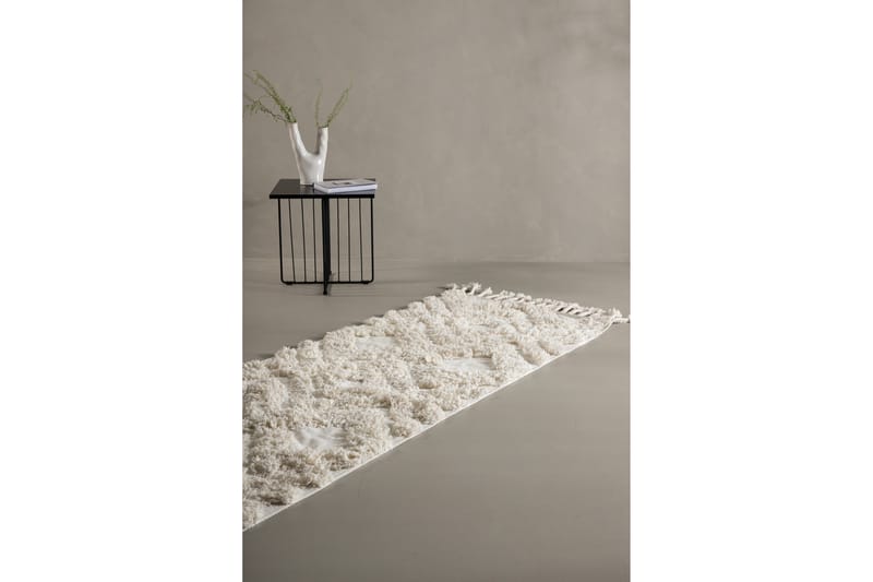 Hilma Bomullsmatta Rektangulär 70x200 cm - Vit - Textil & mattor - Mattor - Modern matta - Bomullsmatta