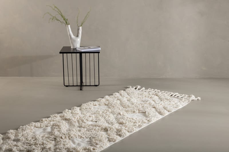 Hilma Bomullsmatta Rektangulär 70x200 cm - Vit - Textil & mattor - Mattor - Modern matta - Bomullsmatta