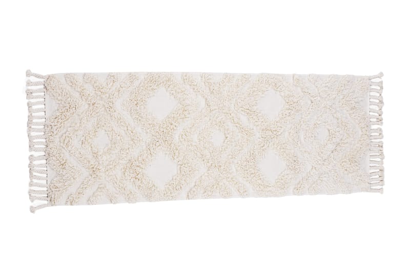 Hilma Bomullsmatta Rektangulär 70x200 cm - Vit - Textil & mattor - Mattor - Modern matta - Bomullsmatta
