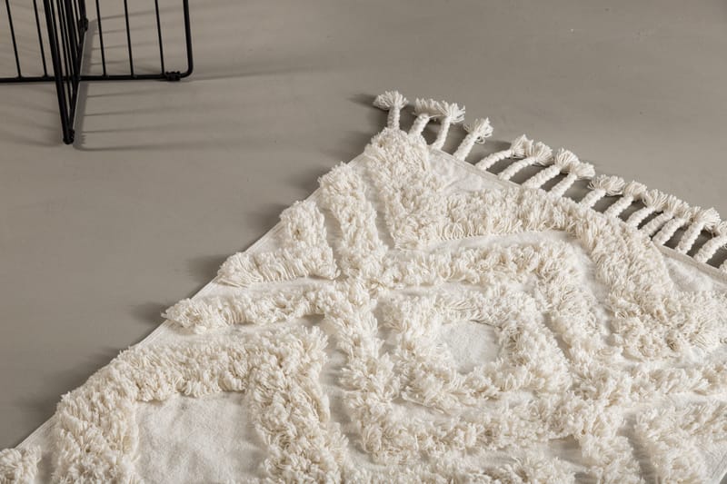 Hilma Bomullsmatta Rektangulär 70x200 cm - Vit - Textil & mattor - Mattor - Modern matta - Bomullsmatta