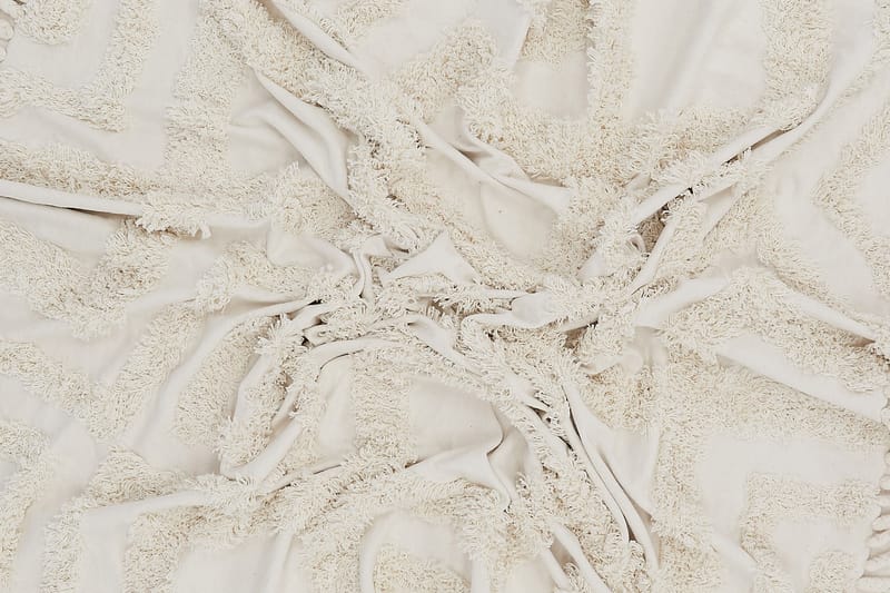 Hilma Bomullsmatta Rund 200 cm - Vit - Textil & mattor - Mattor - Modern matta - Bomullsmatta