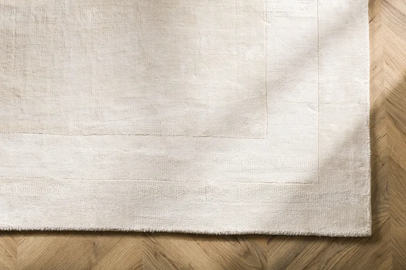 Boston Viskosmatta 160x230 cm - Vit - Textil & mattor - Mattor - Modern matta - Viskosmatta & konstsilkesmatta