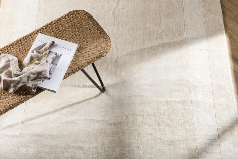 Boston Viskosmatta 160x230 cm - Vit - Textil & mattor - Mattor - Modern matta - Viskosmatta & konstsilkesmatta