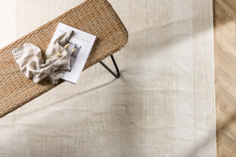 Boston Viskosmatta 160x230 cm - Vit - Textil & mattor - Mattor - Modern matta - Viskosmatta & konstsilkesmatta