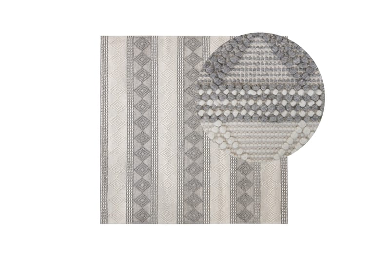 Bozova Ullmatta 200x200 cm - Beige - Textil & mattor - Mattor - Modern matta - Ullmatta